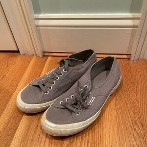 Superga Gray Canvas Sneakers